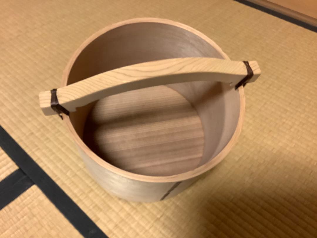 茶道具　湯桶+つくばい柄杓