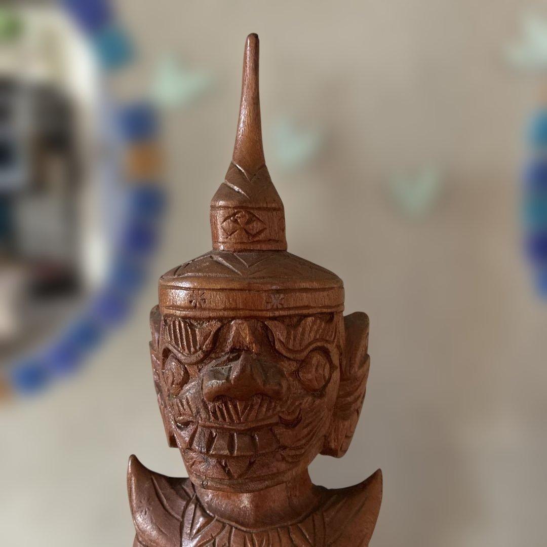 タイ雑貨　木彫り　魔除け　珍しいお品