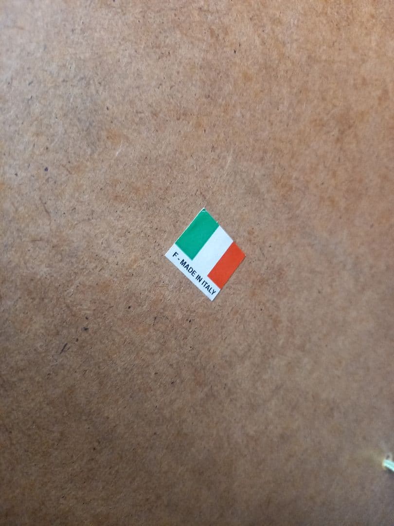 イタリア製　ヴィンテージ　大型　オーバル　ウッド　壁掛け鏡　ウォール　ミラー