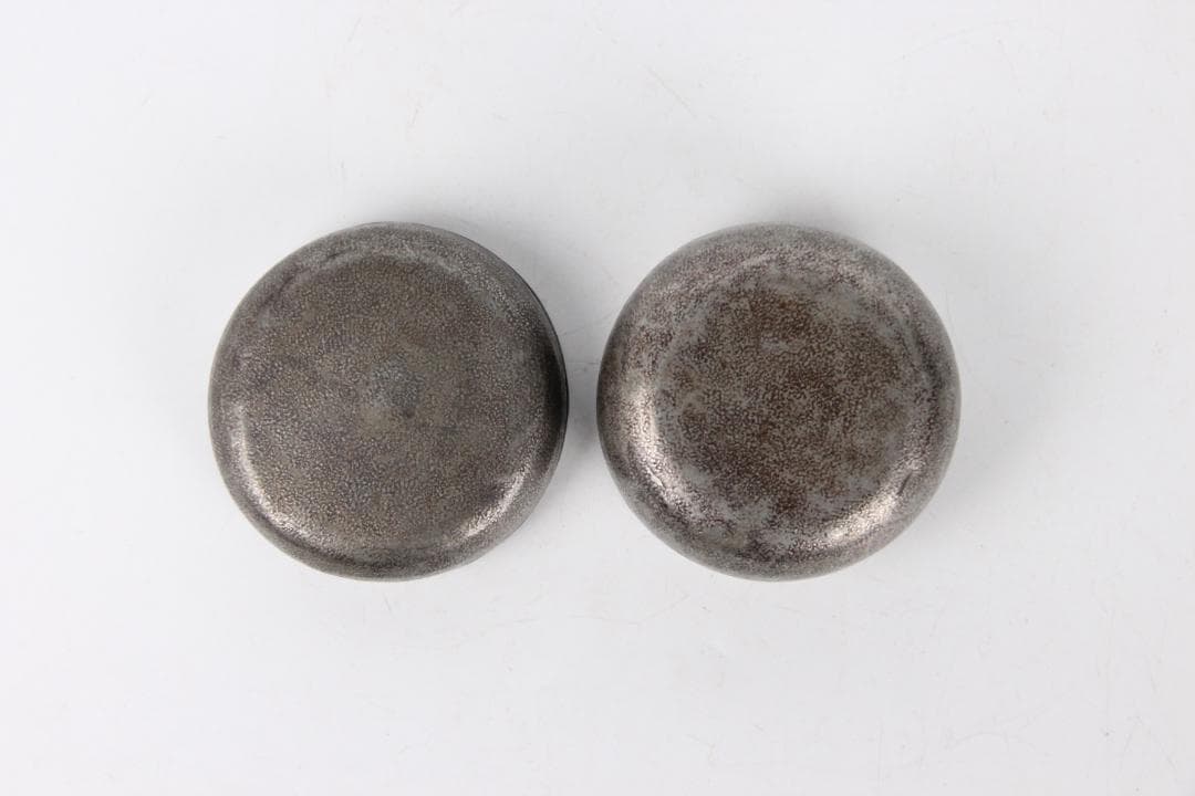 ヤンポ 菓子器 鎚目 純錫 直径8.5cm 重82.7g FJ21-7