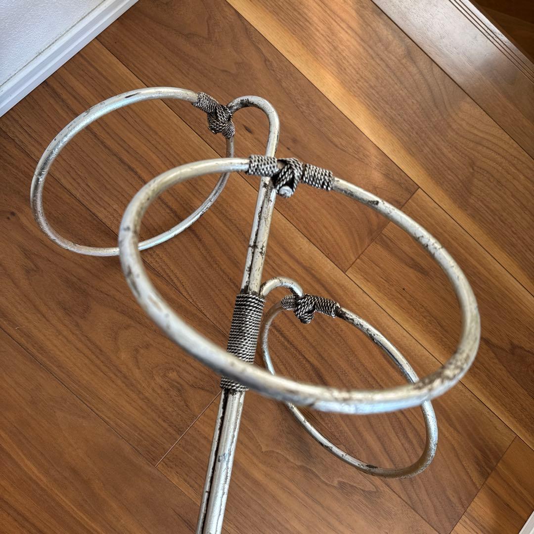 【アメリカンヴィンテージ家具】スチールリングタオルスタンド