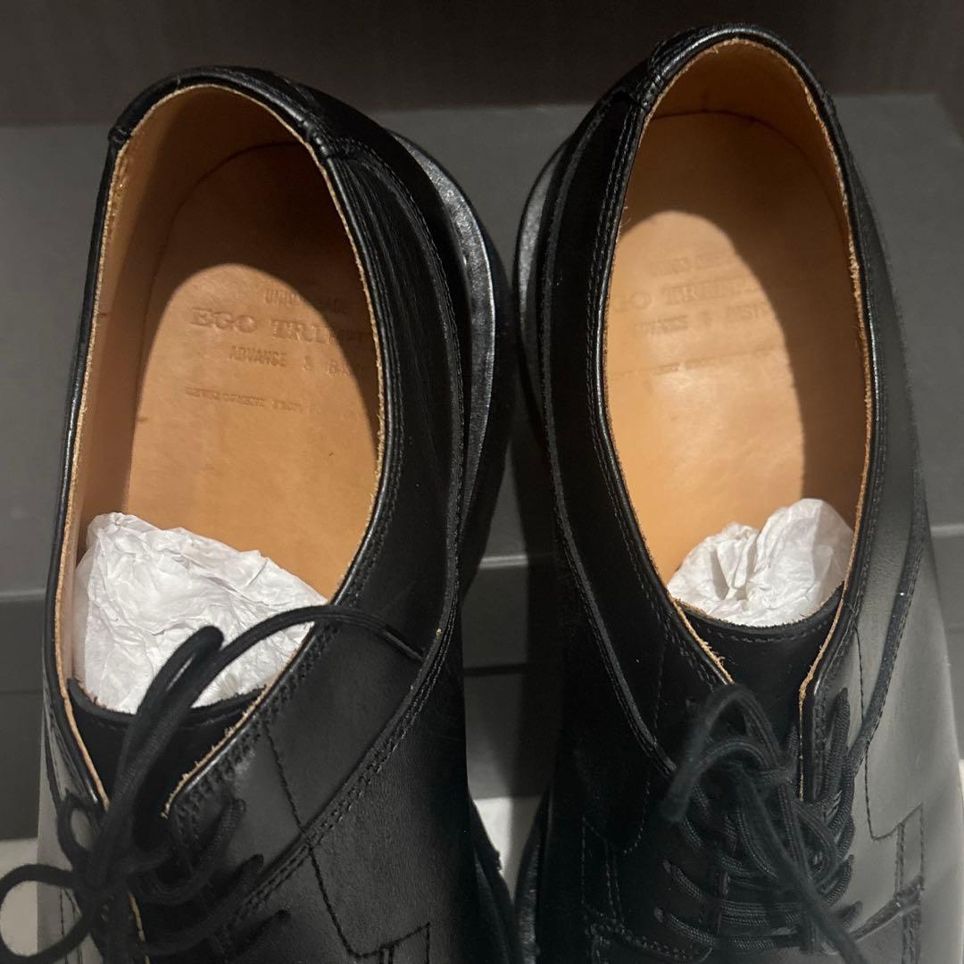 美品 エゴトリッピング DERBIMOD レザーシューズ サイズ9 ブラック