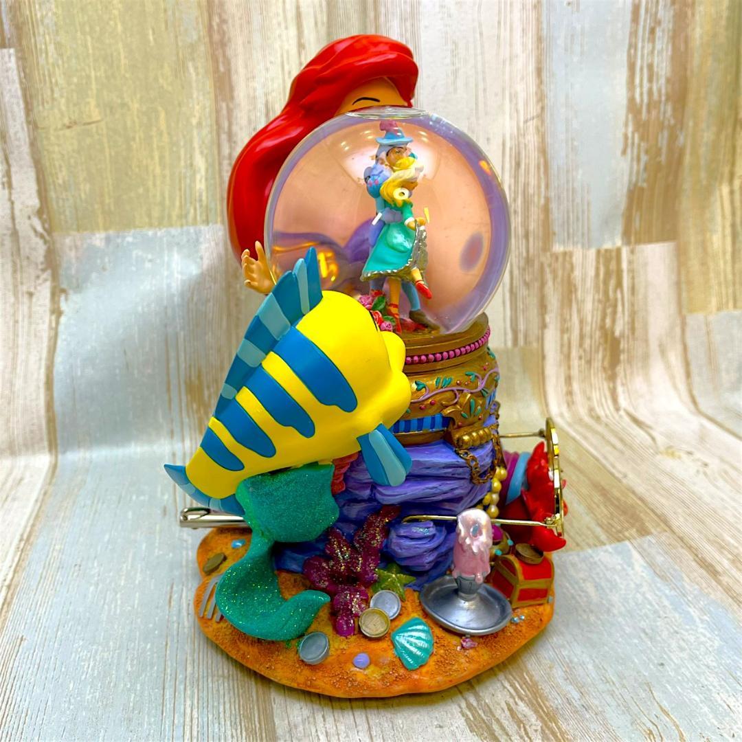 リトル・マーメイド アリエル セバスチャン フィギュア スノーグローブ