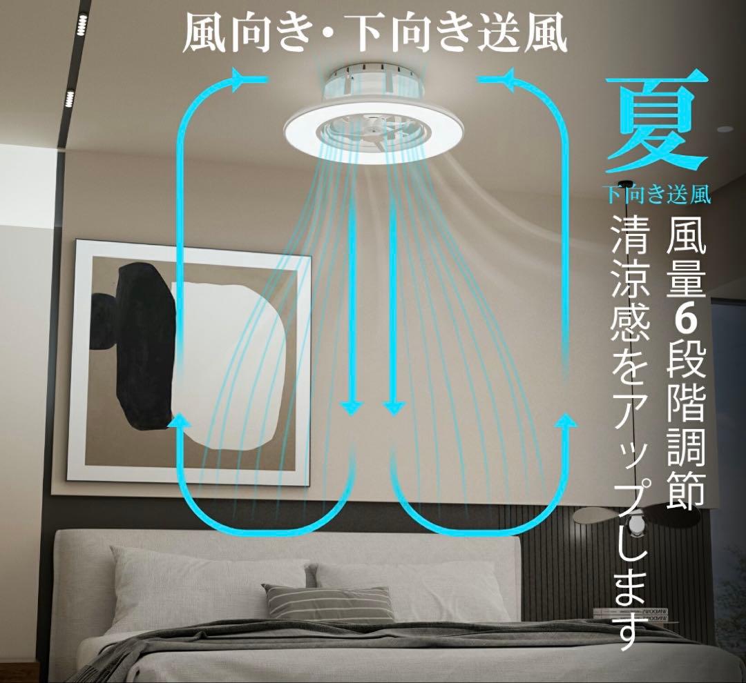 ORALUCE シーリングファンライト 首振り 12畳 4500lm