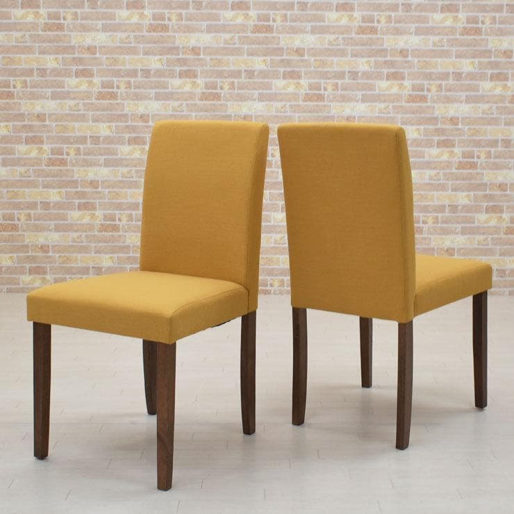 TR DC FAB　6脚　ダイニングチェア　YE＊ブラウン　ファブリック