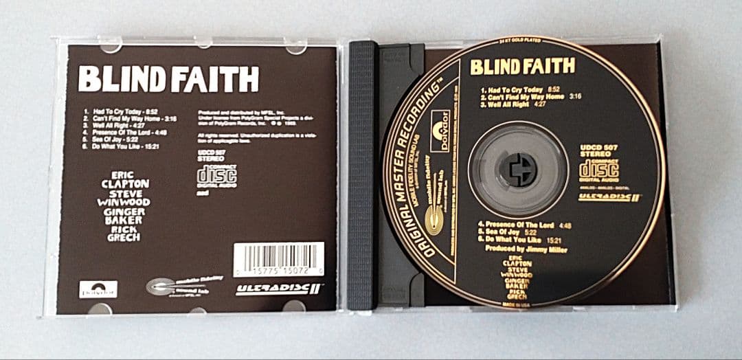 貴重エリッククラプトン参加 ブラインドフェイスMFSL 輸入盤GOLD CD