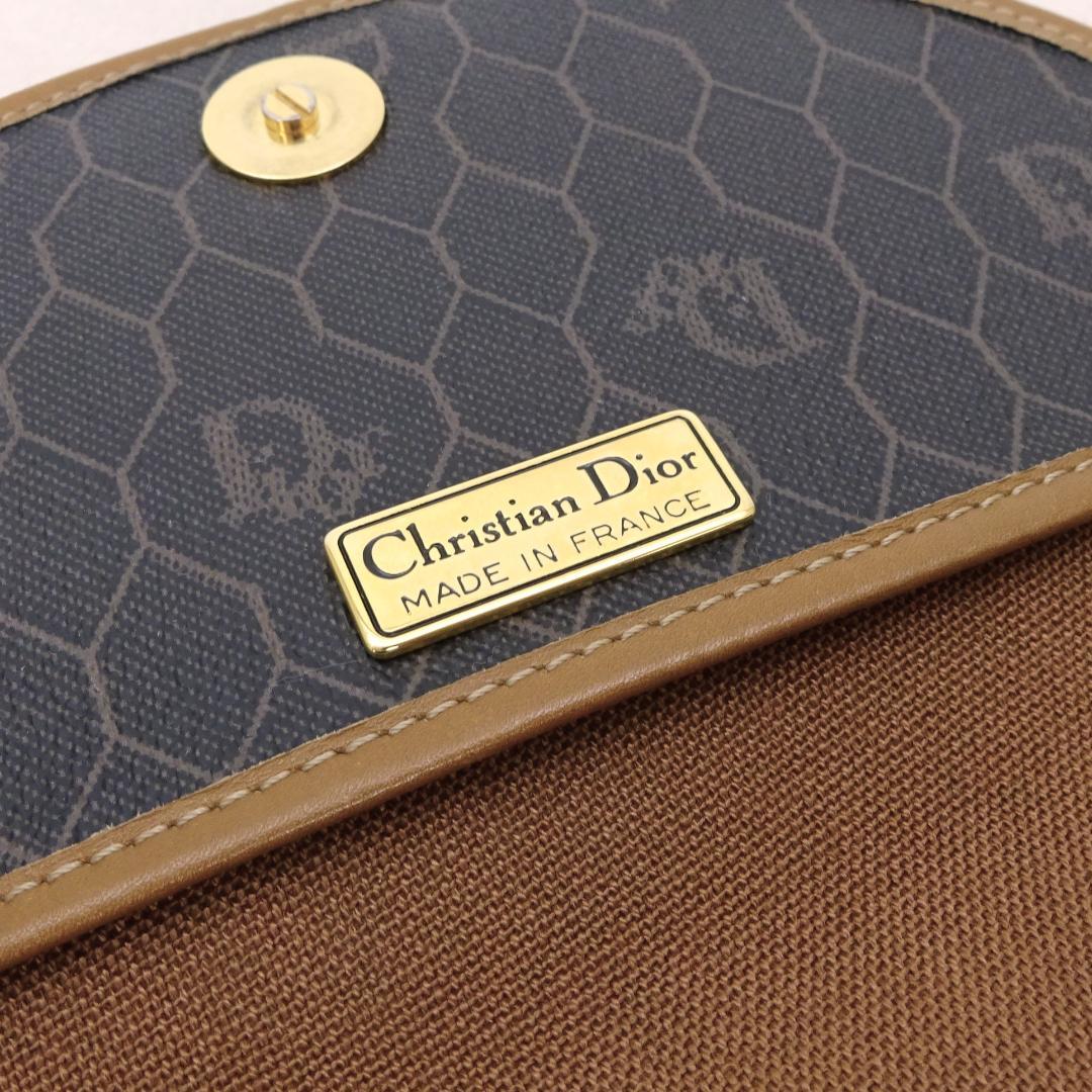 本物 良品 ■クリスチャンディオール■ハニカム 斜めがけショルダーバッグ