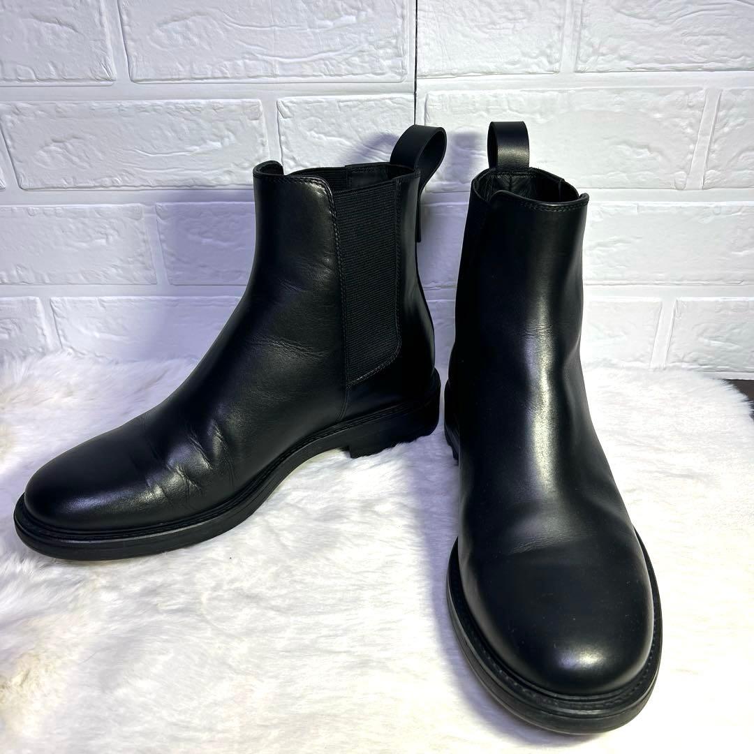 未使用級　theory セオリー　サイドゴアブーツ 27　ブラック　防水 ミドル