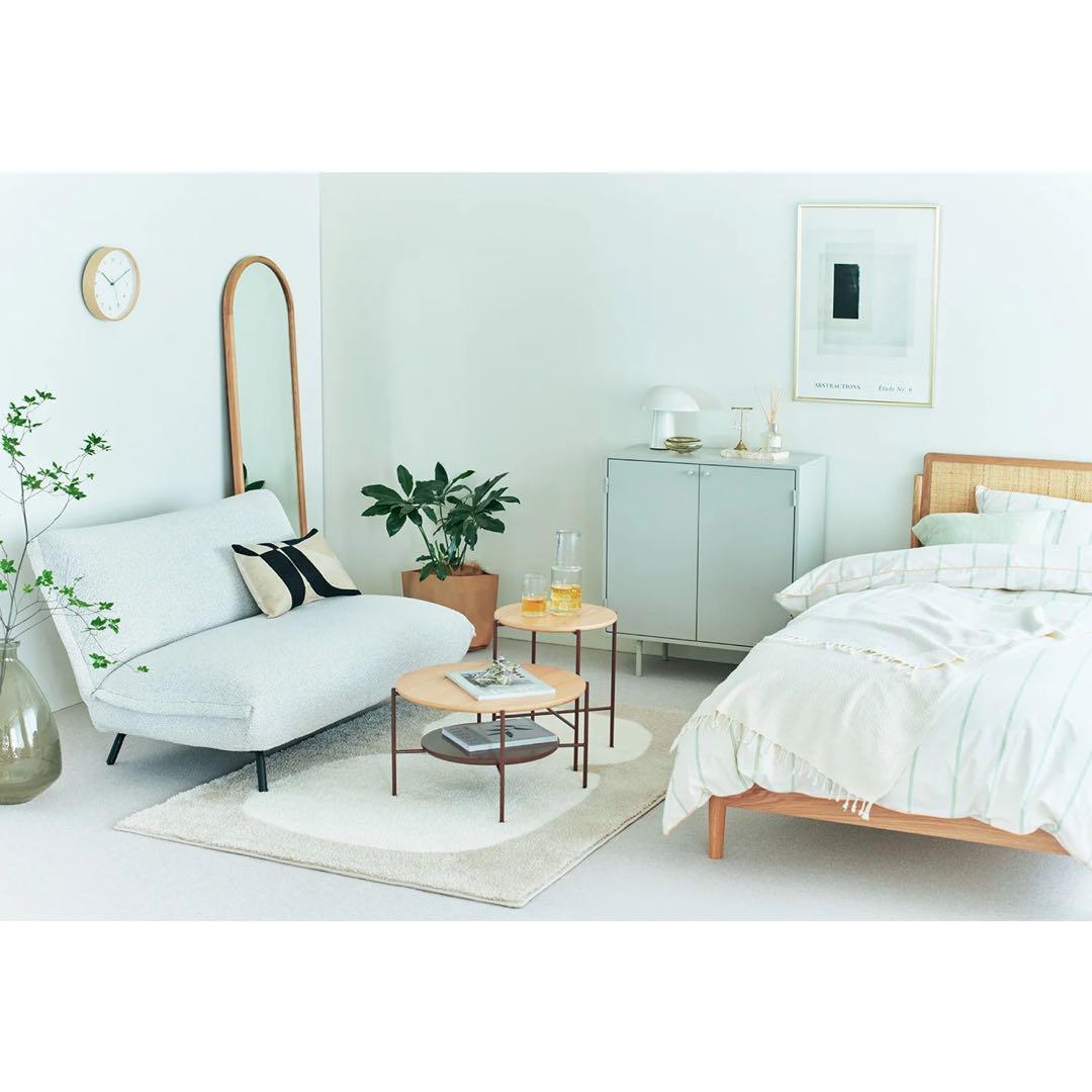 Unico 姿見 SOLK ミラー　アーチ　木製　全身鏡　北欧