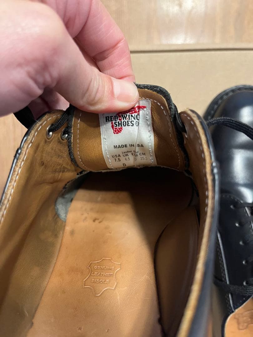 RED WING SHOES ポストマン101 7 1/2 D ブラック