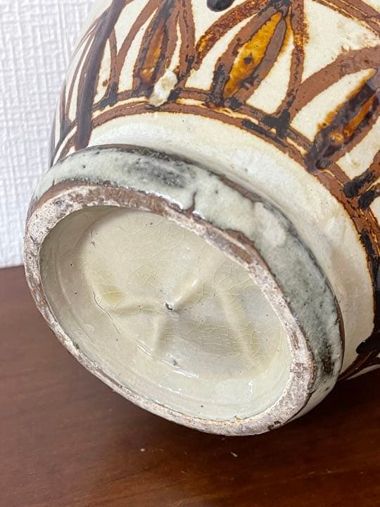 壺屋焼 花瓶 壺 沖縄 焼物 やちむん 高さ28センチ