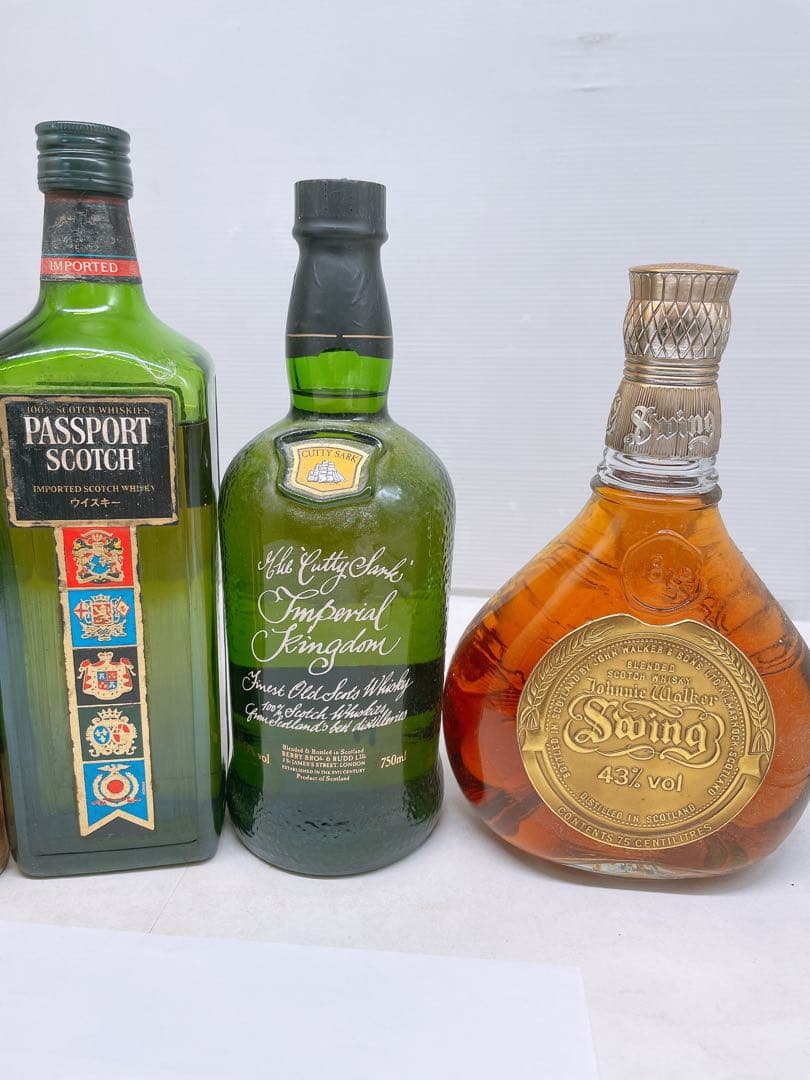 未開栓古酒★ウイスキー Johnny Walker スウィング など6点まとめて