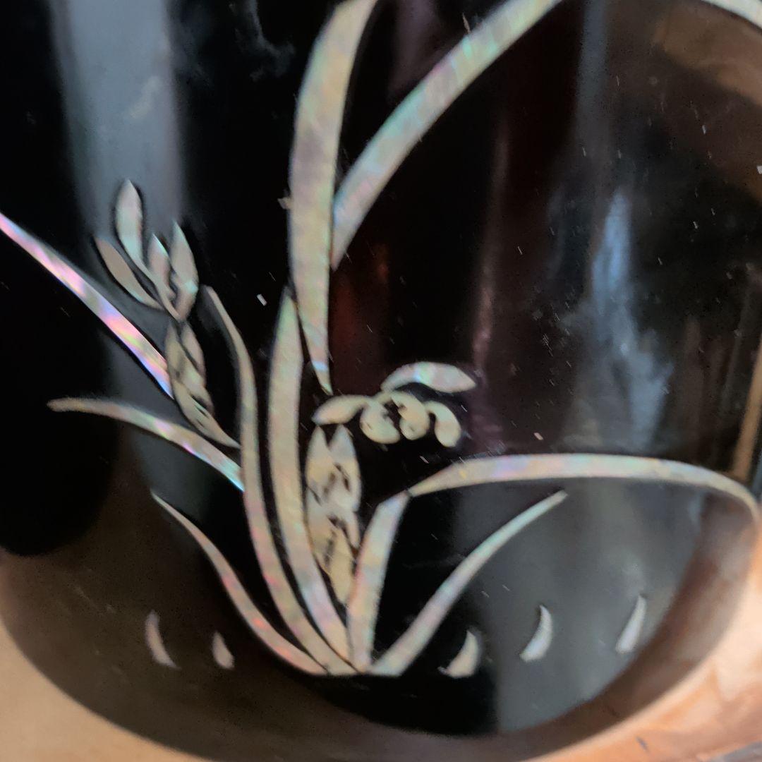 茶道具 香炉 黒漆塗り火鉢良品　希少品。