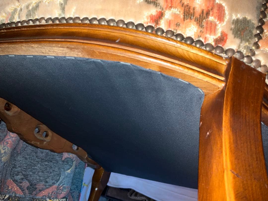 新年SALE～1/5迄☆ロココ調☆アンティークソファ☆どっしり重厚感