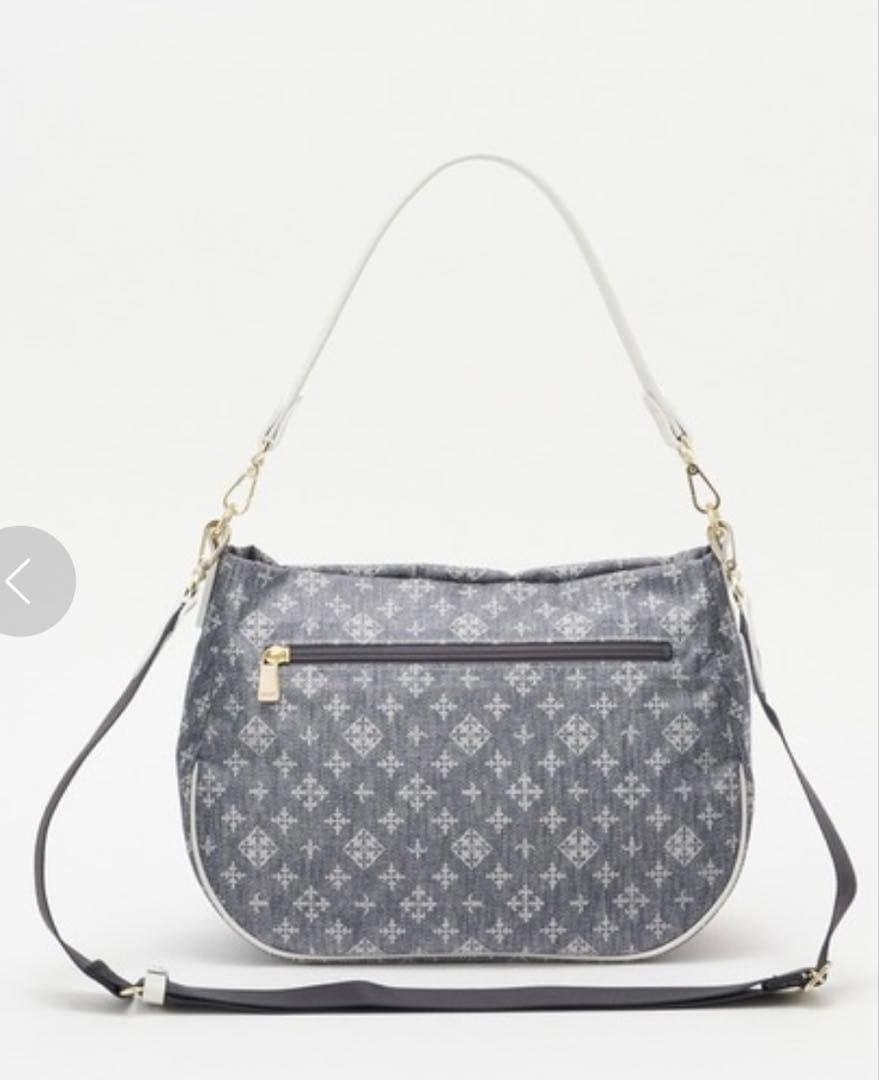 russet【Denim Print】2WAYショルダーバッグ　デニムプリント