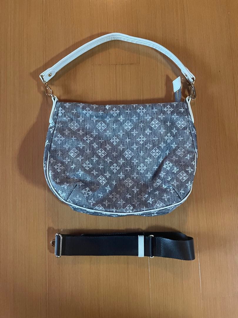 russet【Denim Print】2WAYショルダーバッグ　デニムプリント