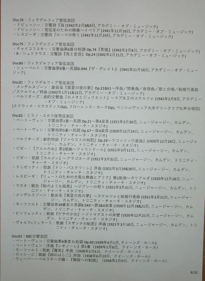 トスカニーニ／コンプリートＲＣＡコレクション（８４ＣＤ＋１ＤＶＤ、未開封）