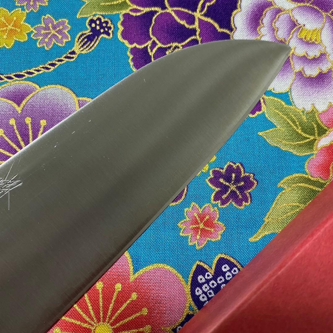 堺匠味正 プロ仕様 青スーパー 三徳 165mm 水牛八角柄