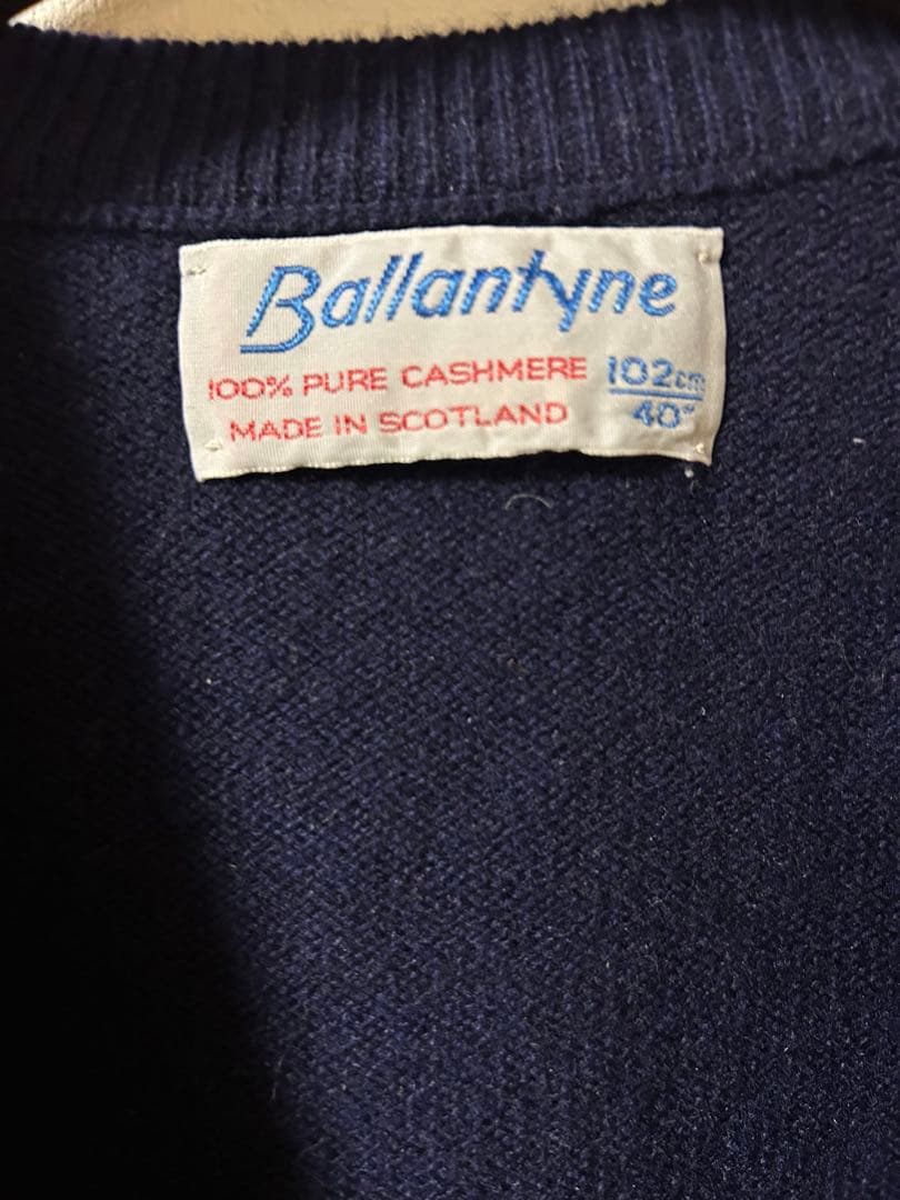 オールドタグ Ballantyne 100% カシミヤセーター 102cm 40