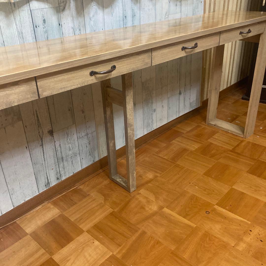 机 テーブル カウンター 幅180cm ヒノキの集成材