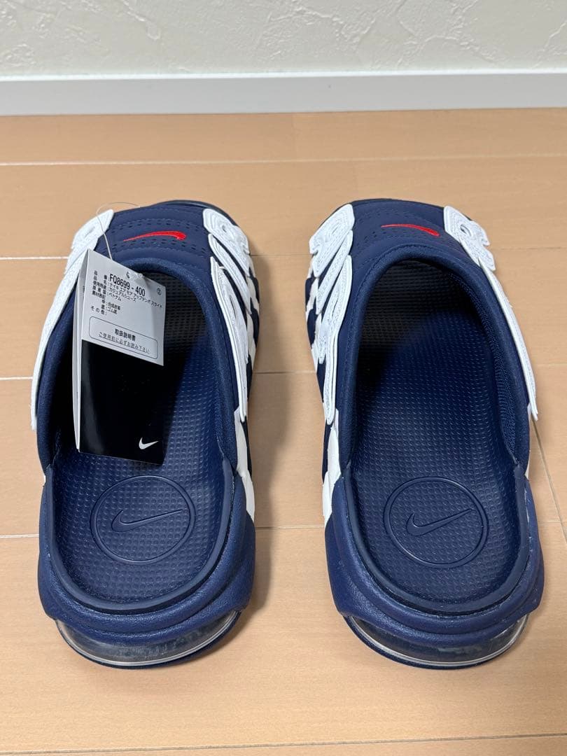 靴 NIKE AIR MORE UPTEMPO SLIDE \"Olympic\"