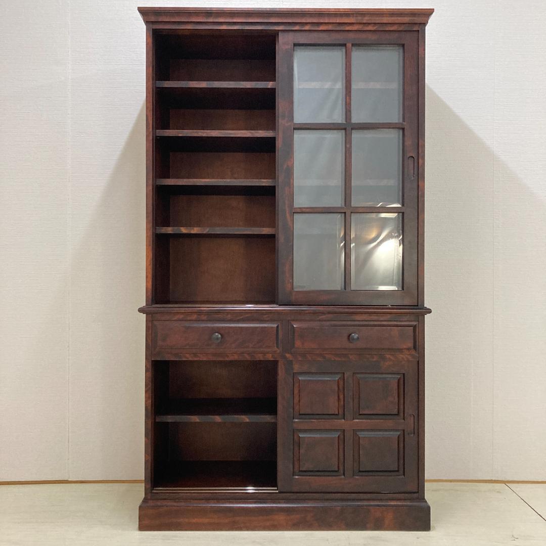 和光　北海道　家具　食器棚　カップボード　キャビネット　書棚　民芸　古民家