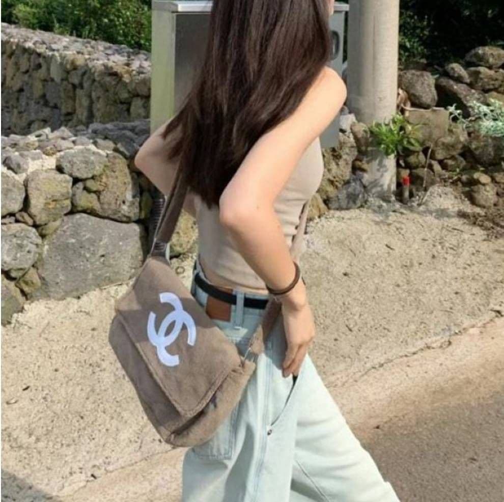 たじさん ショルダーバッグ パイル生地 ベージュ ノベルティ
