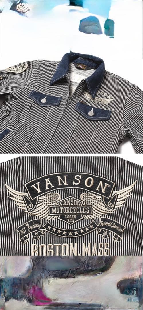 VANSON ヒッコリー ツナギ