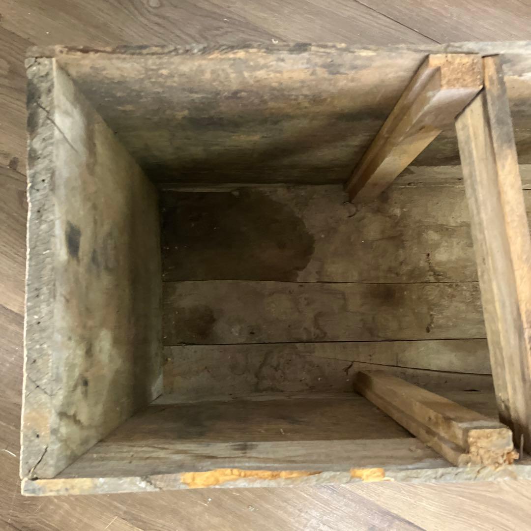 B-1 アンティーク 美人髪洗粉 木箱 昭和レトロ ヴィンテージ 運搬箱 什器