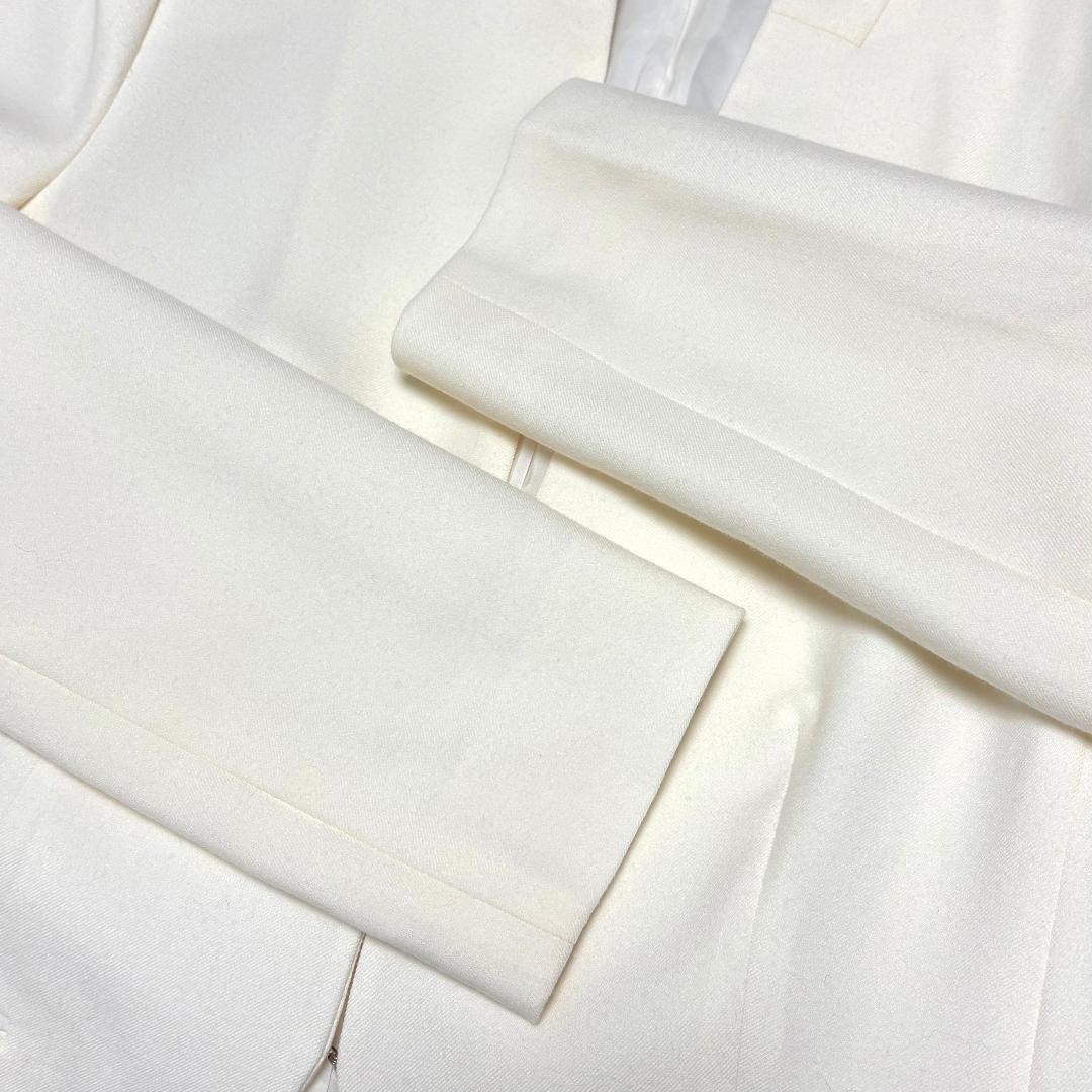 美品】 Theory luxe ノーカラージャケット フック 38 ホワイト