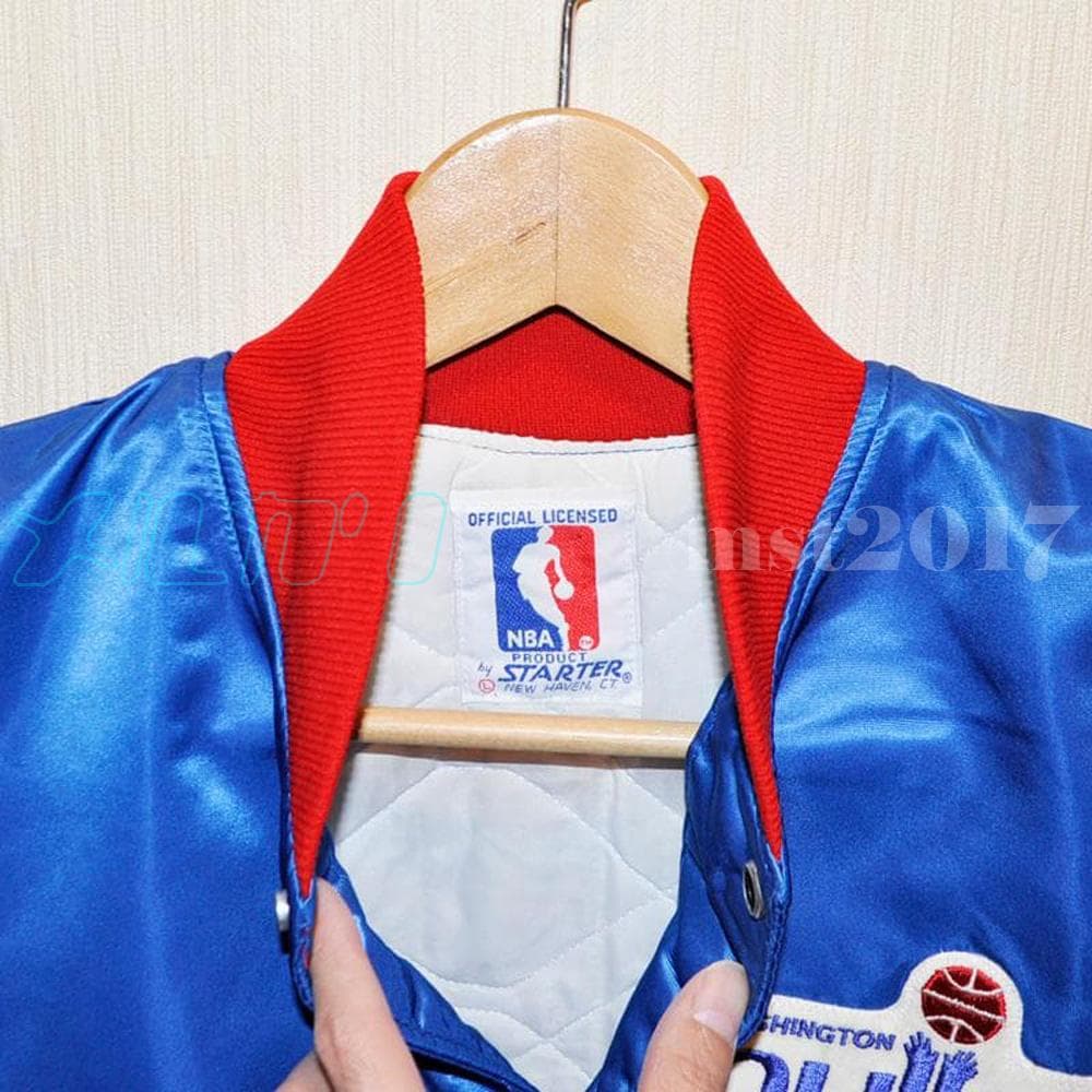 【NBA ウォームアップ】STARTER ワシントン・ブレッツ サテンジャケット