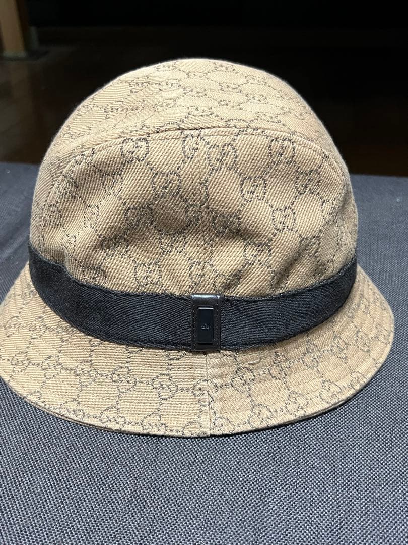 【美品】GUCCIグッチ GGキャンバスバケットハット