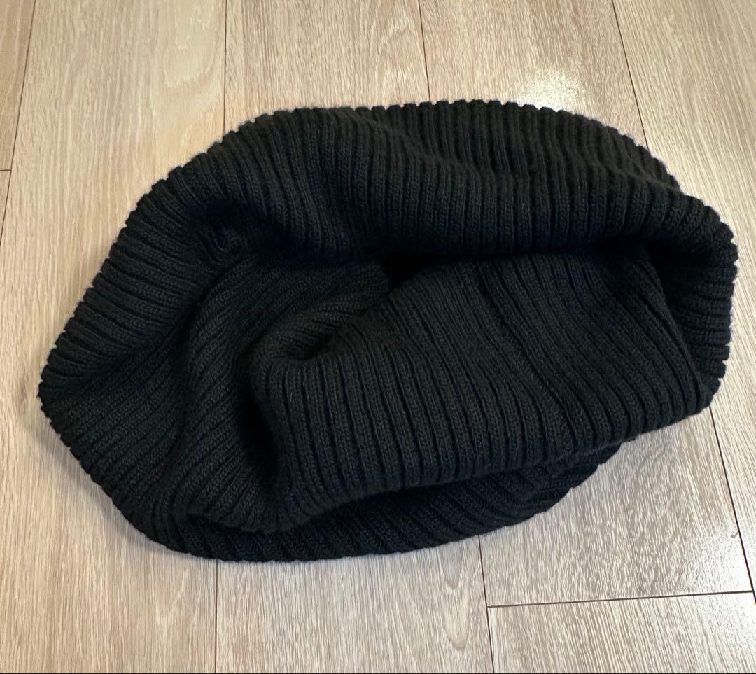 ミュウミュウ　黒 リブ編み スヌード　マフラー　ネックウォーマー