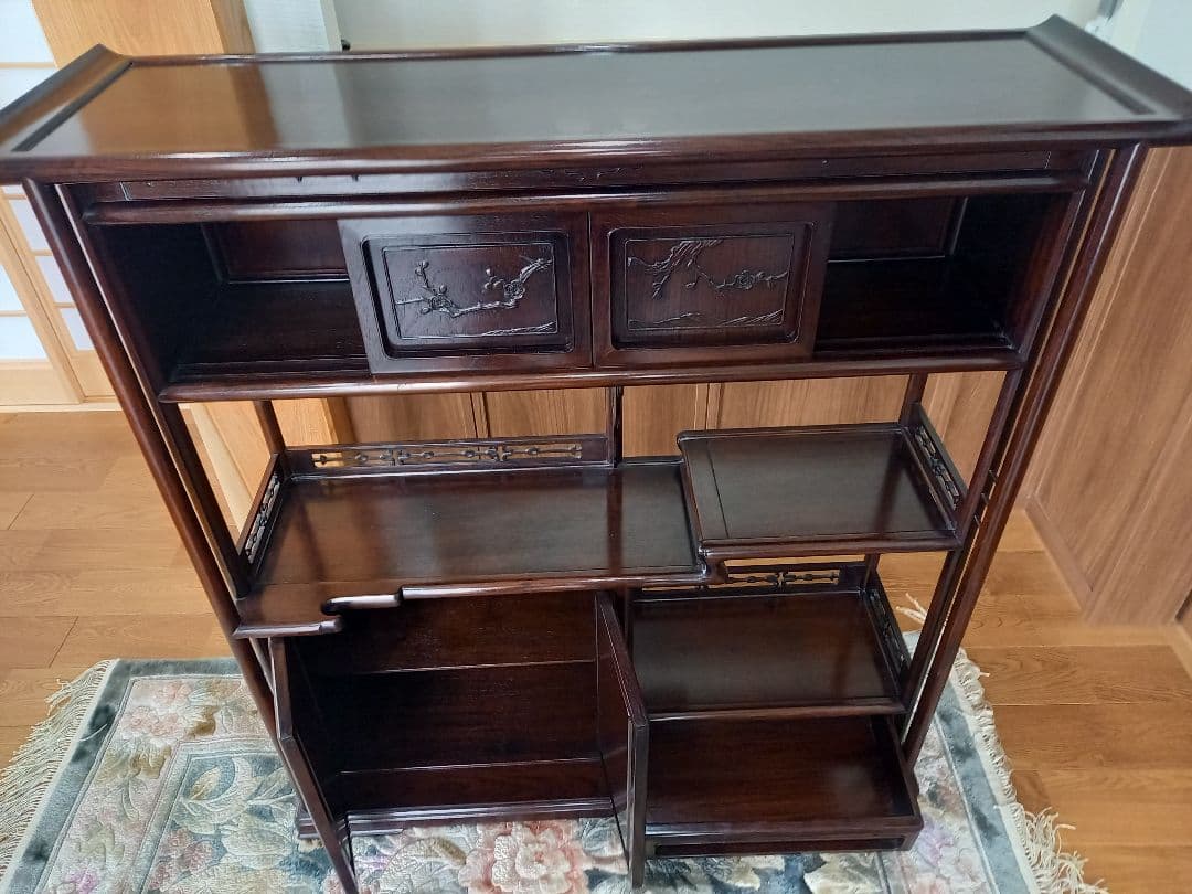 飾り棚　違い棚　茶棚　和家具