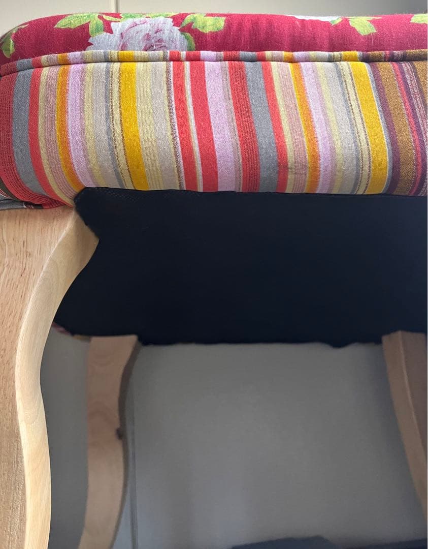 和風パッチワークデザイン椅子