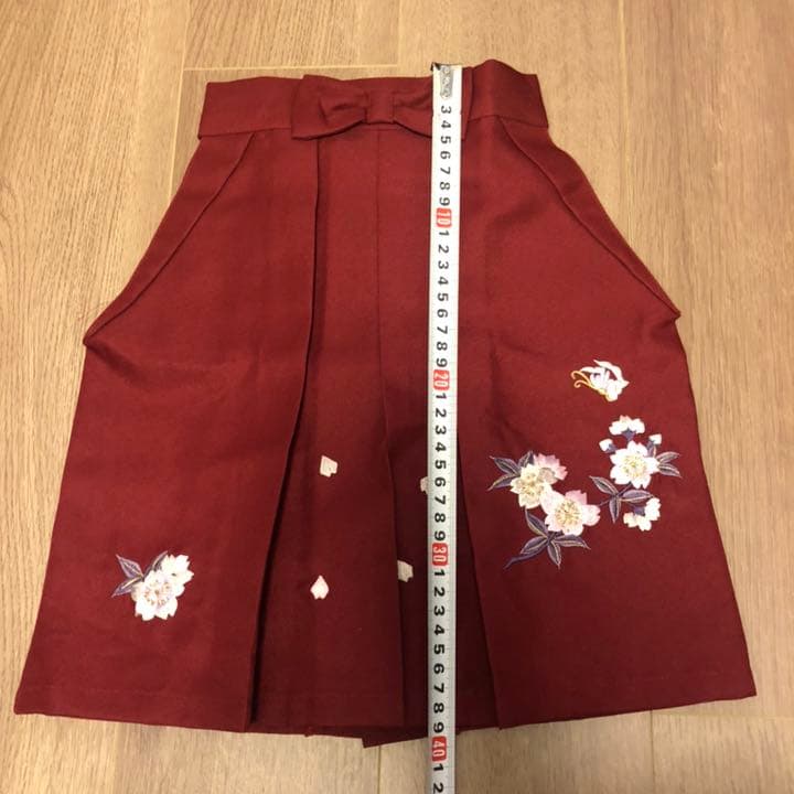 【着物】初節句　ピンク×エンジ