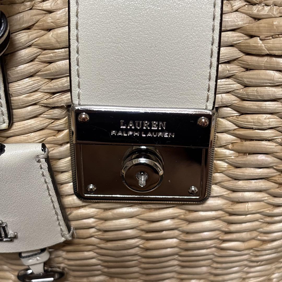 ☆美品☆ローレンラルフローレン2way かごバッグ ショルダーバッグ