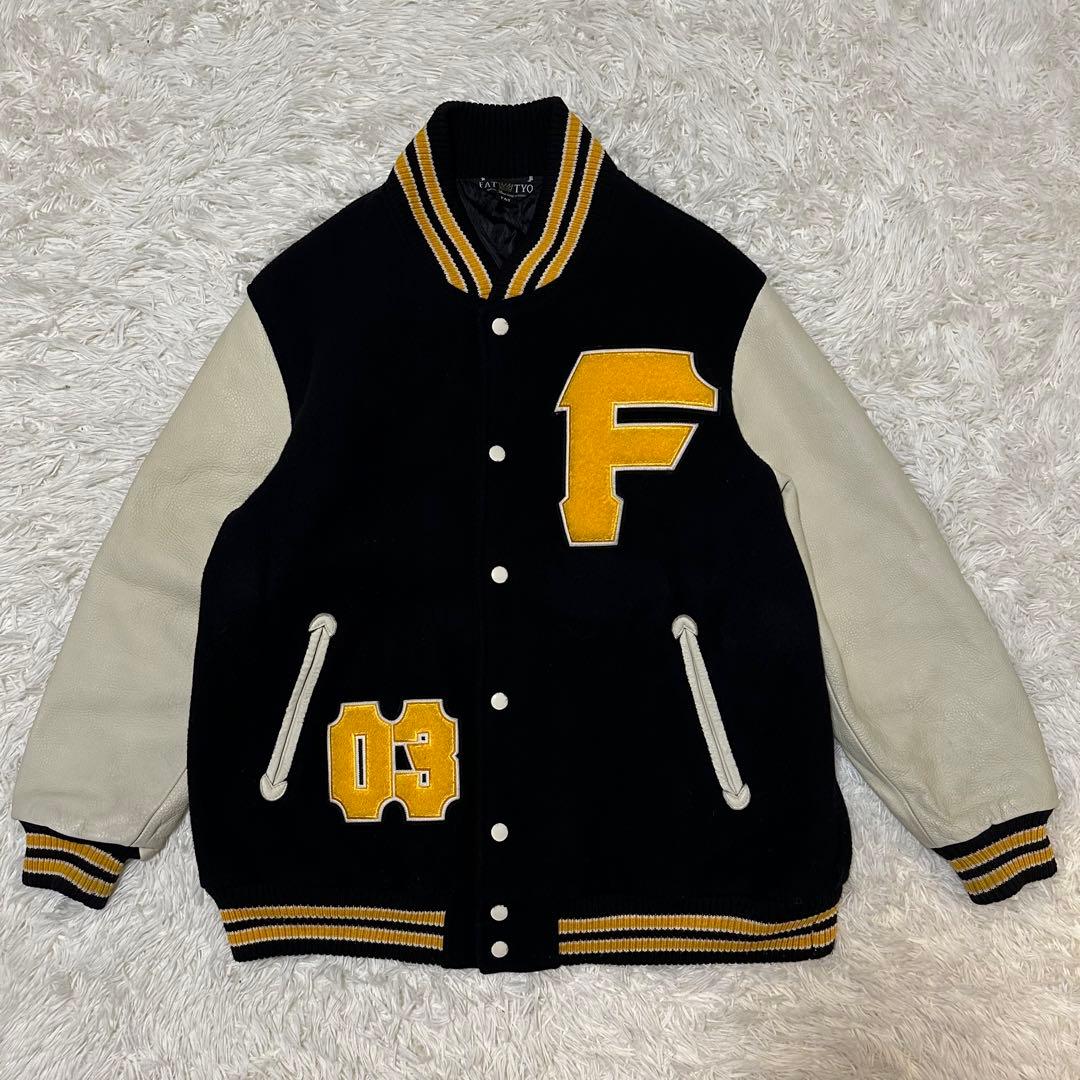 値下げ FAT スタジャン ストリート ワッペン 刺繍 スタジアム ジャンパー
