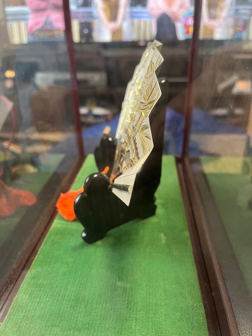 純銀 武比古　 扇　ケース付き