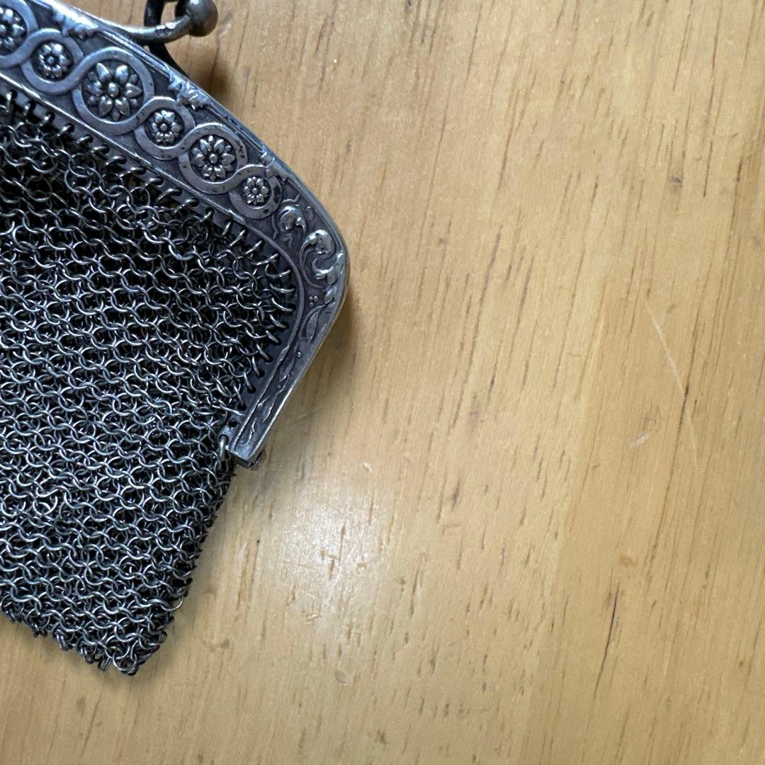 銀 シルバー800 マーガレットのパース 小銭入れ