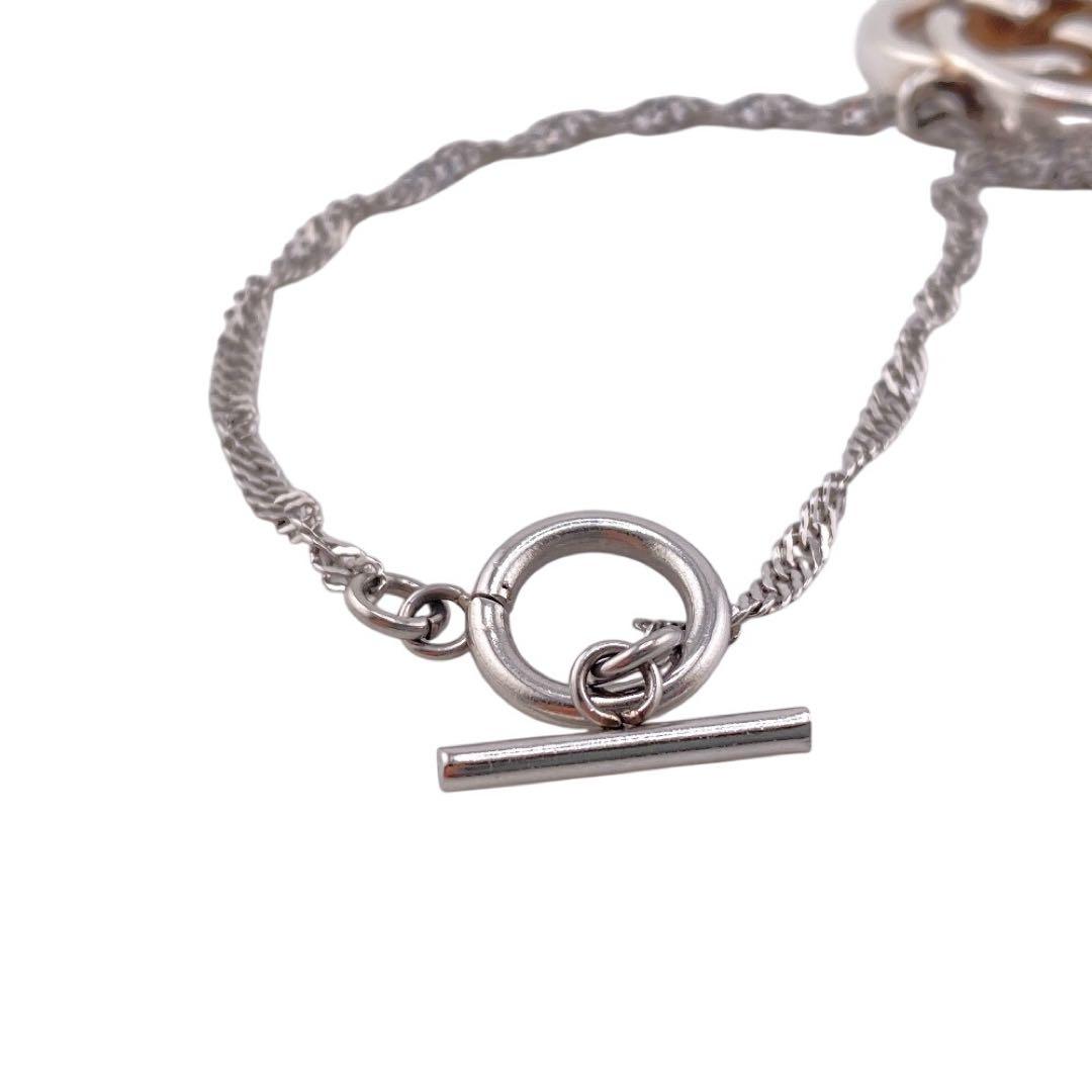 グッチ チェーン インターロッキング ブレスレット くすみ