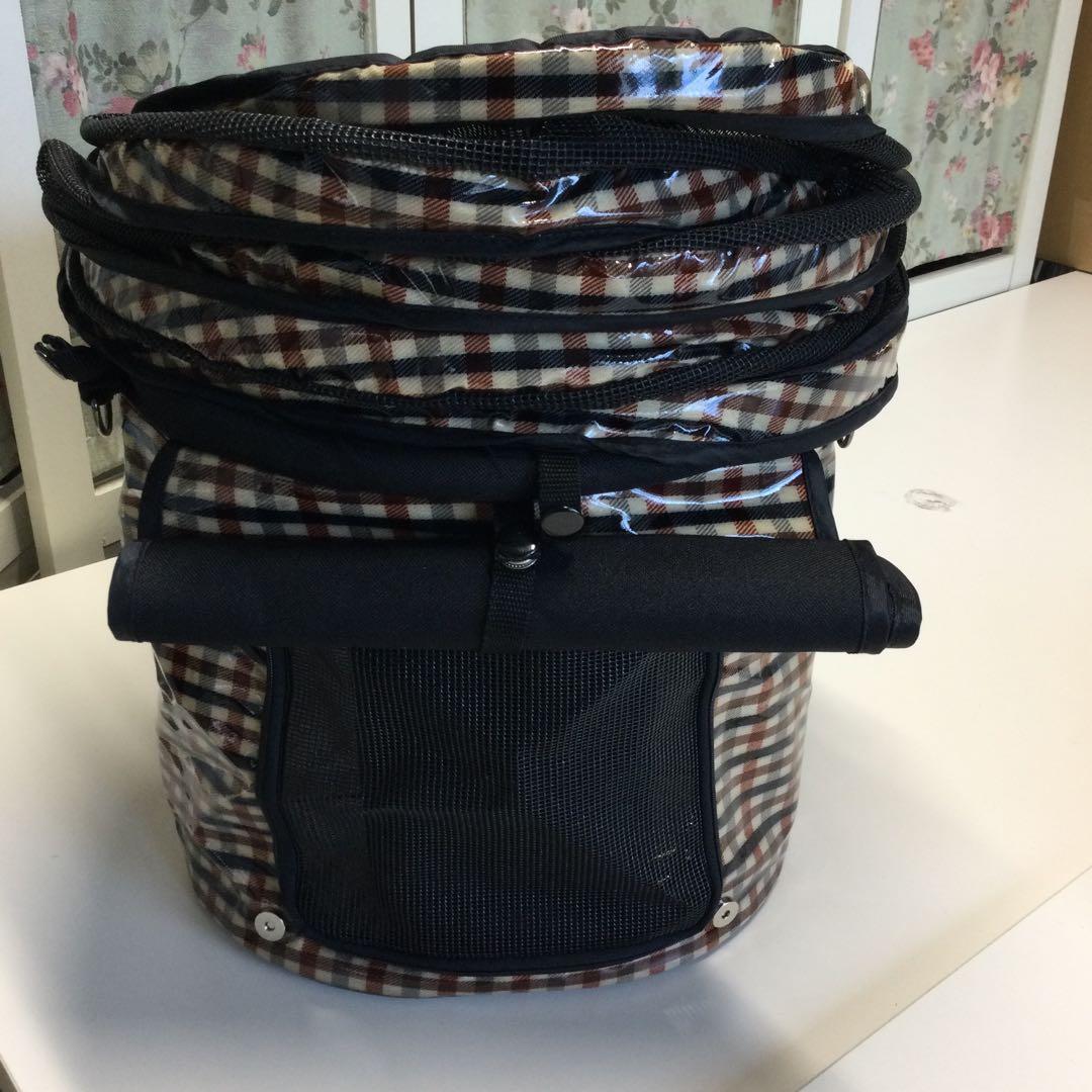 ②天使のカート　ポルテブラウンチェックMサイズ　バッグ