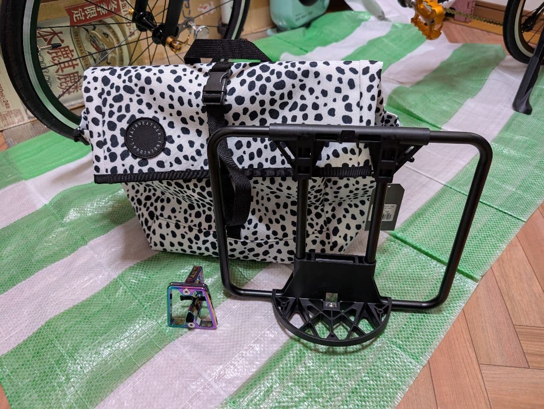 フェアウェザー フロントバッグ　小径車・ミニベロ用　フレーム・アダプター付き