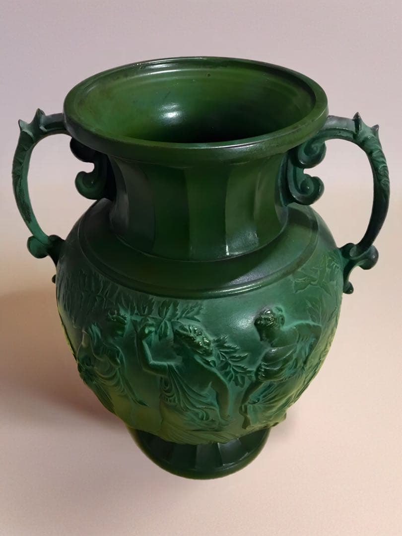 青銅製 持ち手付き花瓶 2.6kg