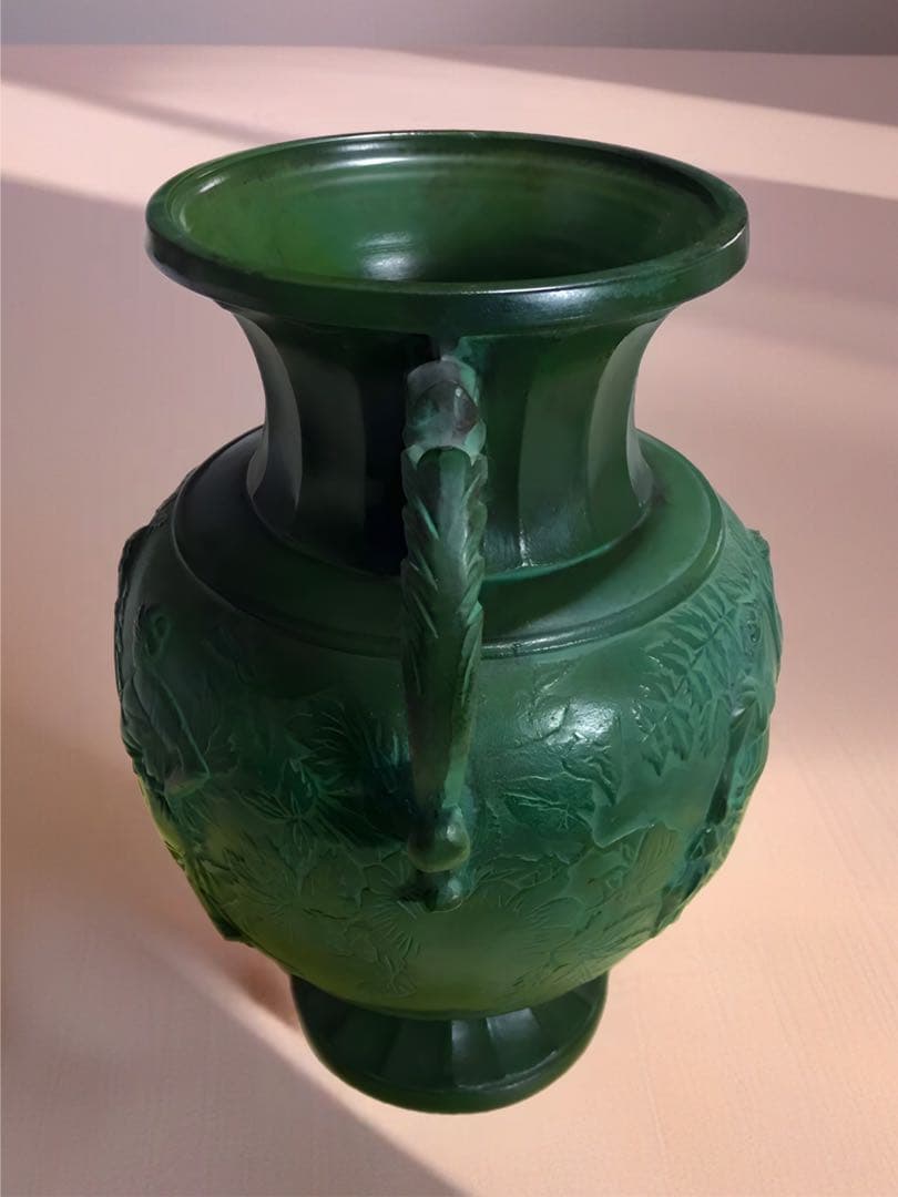 青銅製 持ち手付き花瓶 2.6kg