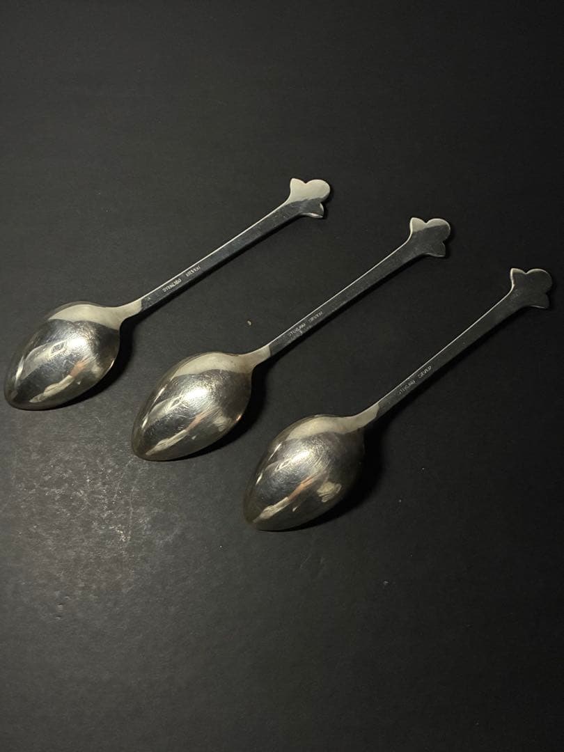 アンティークゴルフクラブデザイン純銀（SV925）スプーン3本セットヴィンテージ