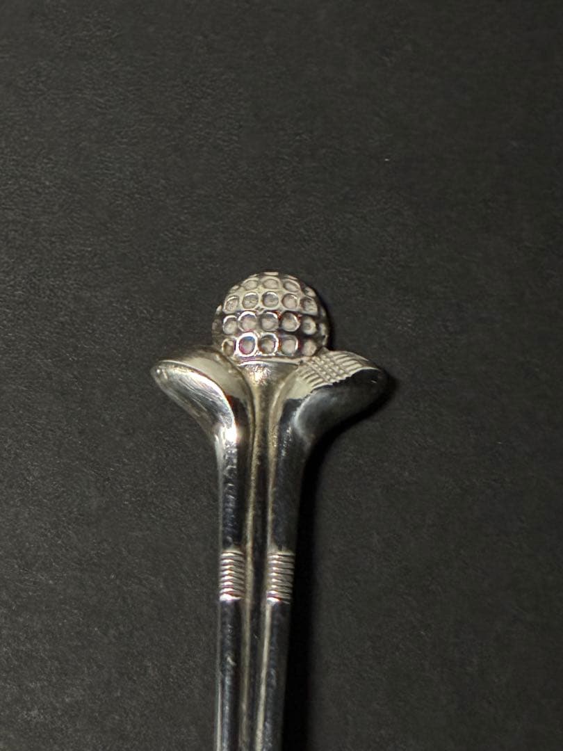 アンティークゴルフクラブデザイン純銀（SV925）スプーン3本セットヴィンテージ