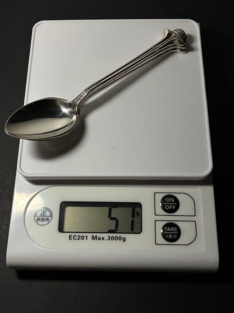 アンティークゴルフクラブデザイン純銀（SV925）スプーン3本セットヴィンテージ