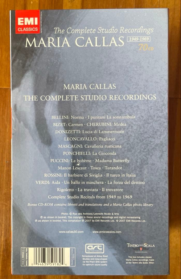 マリア　カラス/CD69枚セット