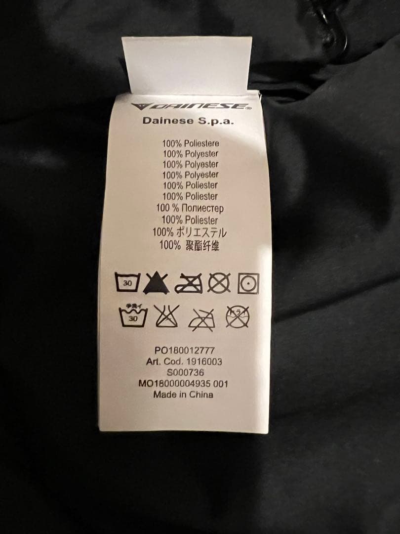 Dainese フード付きダウンジャケット ブラック　美品